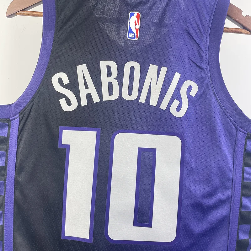 2024 Sacramento Kings Basketball Jersey trapeze limited #10 SABONIS