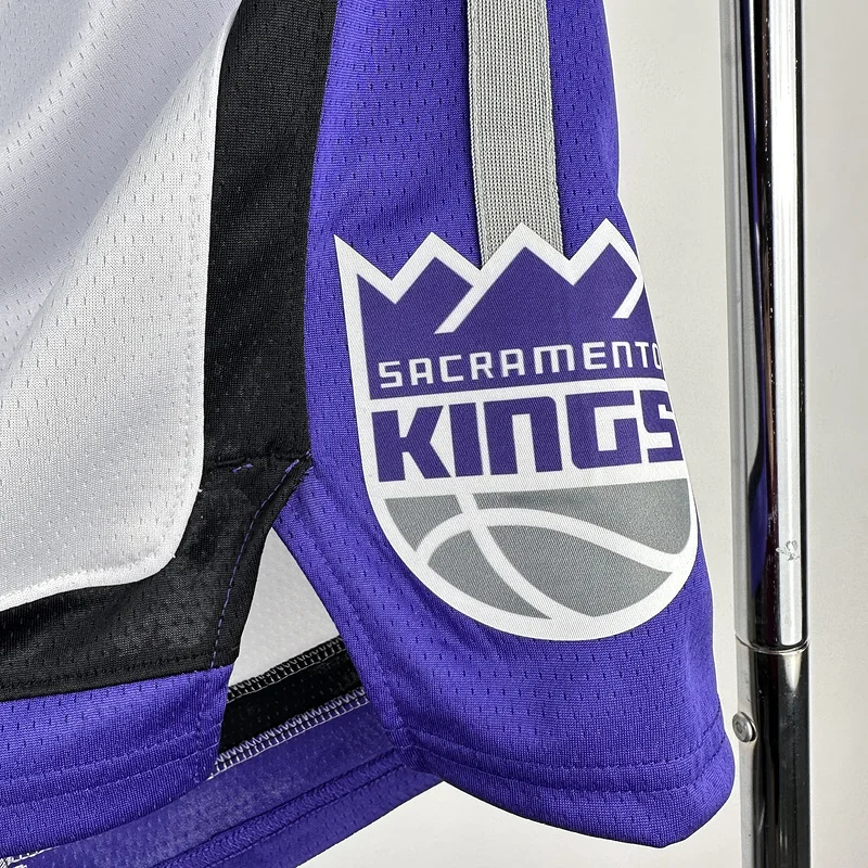 2024 Sacramento Kings Basketball Home White Shorts