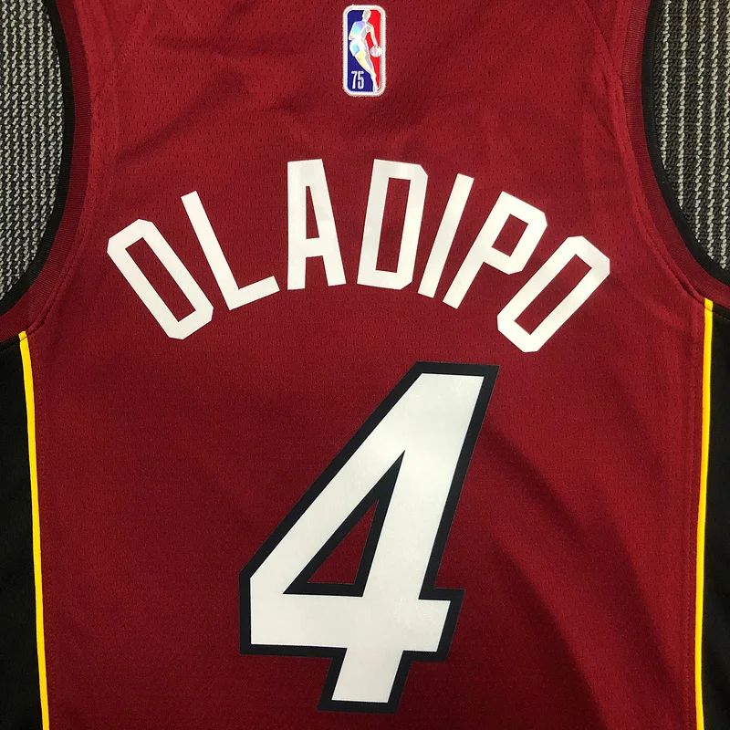 75th anniversary NBA Miami Heat basketball jersey trapeze limited #4 OLADIPO