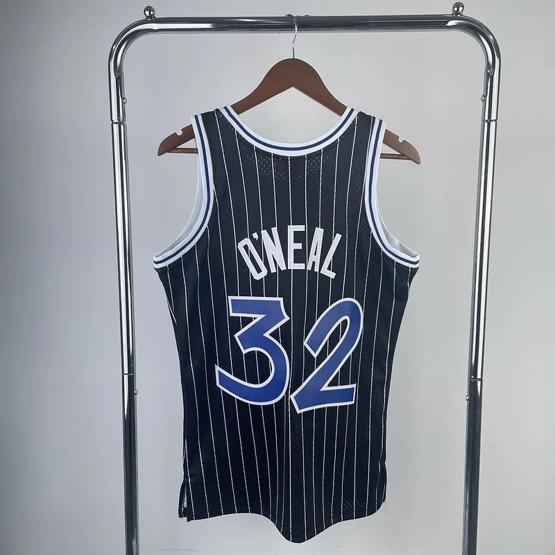 1994 1995 Mitchell Ness Hot Print Retro Orlando Magic Basketball Jersey Black #32 ONEAL