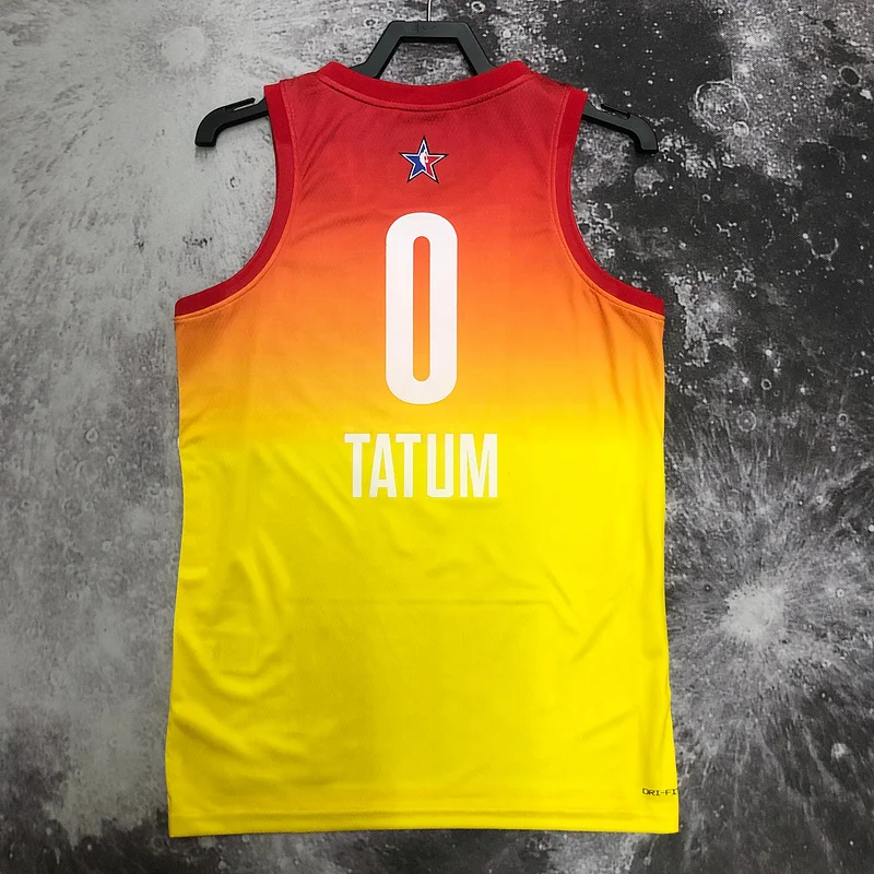 2023 Season NBA Boston Celtics Basketball Jersey All-Star Yellow #0 TATUM