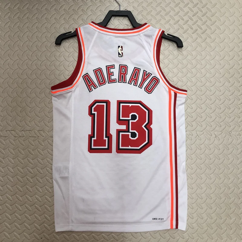 2023 SeasonNBA Miami Heat basketball jersey Retro #13 ADEBAYO