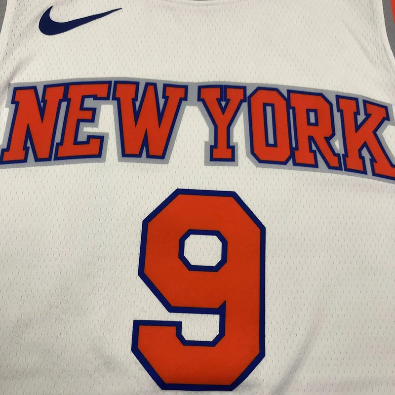 New York Knicks Basketball Jersey White #9 BARRETT