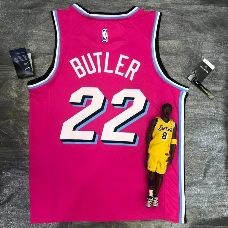 NBA Miami Heat basketball jersey round neck Pink #22 BUTLER