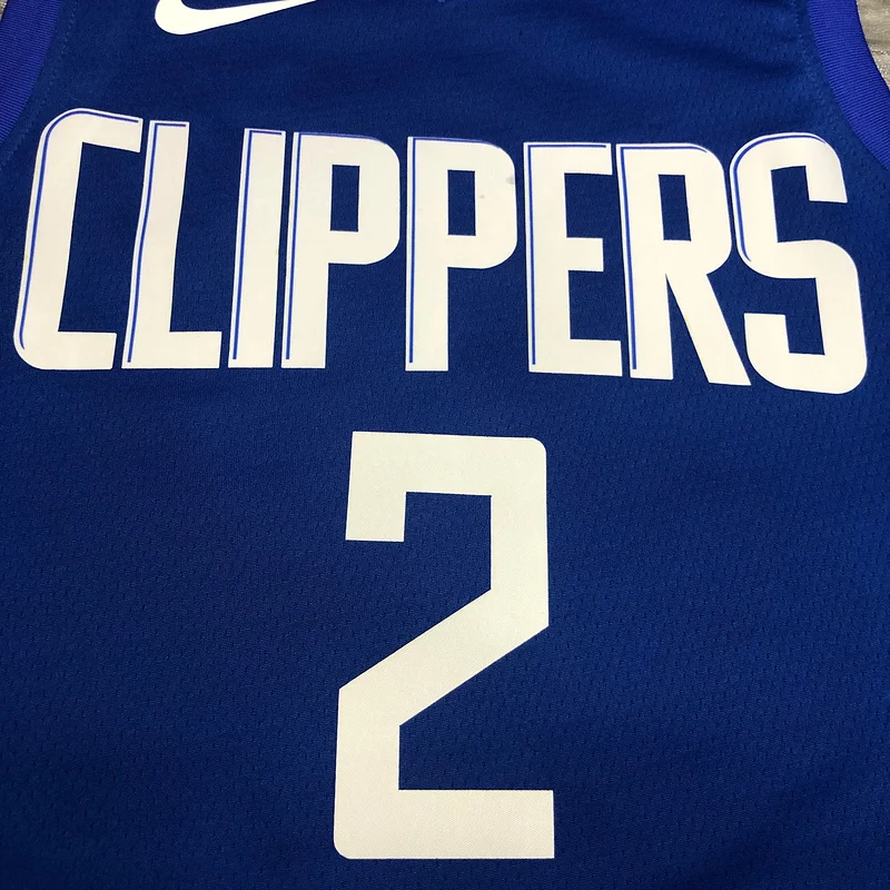 2020 Season NBA Los Angeles Clippers Basketball jersey  limited   Blue  #2   LEONARD