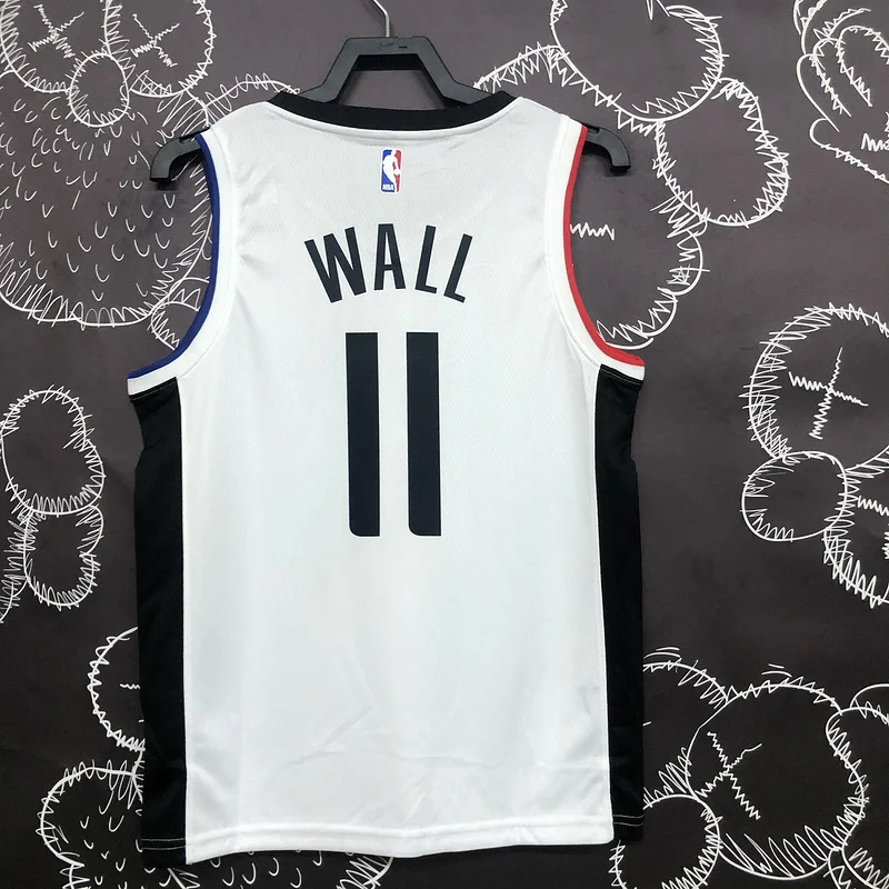 NBA Los Angeles Clippers Basketball jersey   Latin  White   #11   WALL