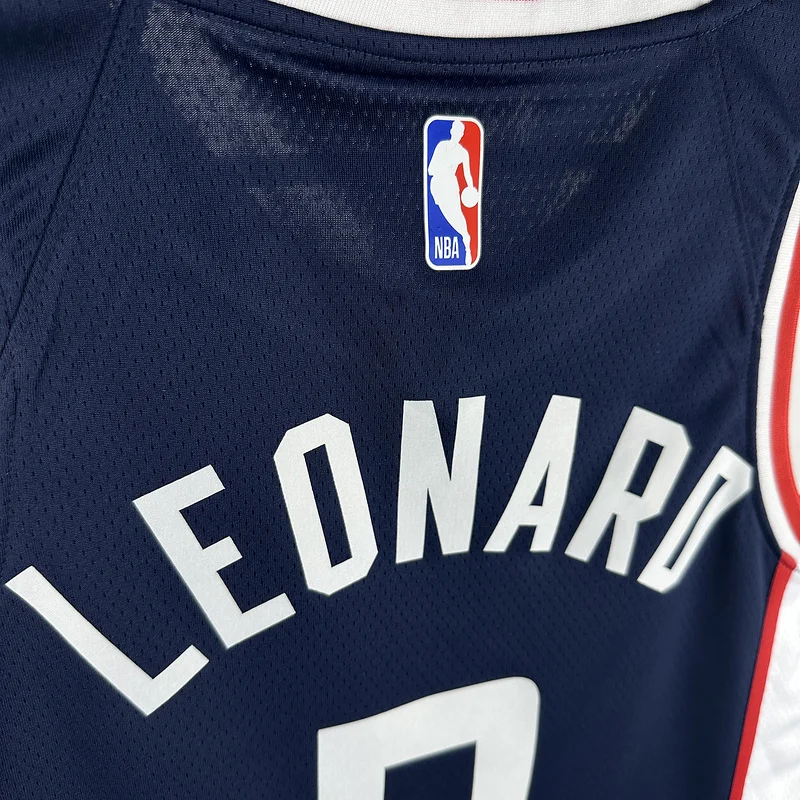 2019 Season  NBA Los Angeles Clippers Basketball jersey   city version  #2   LEONARD