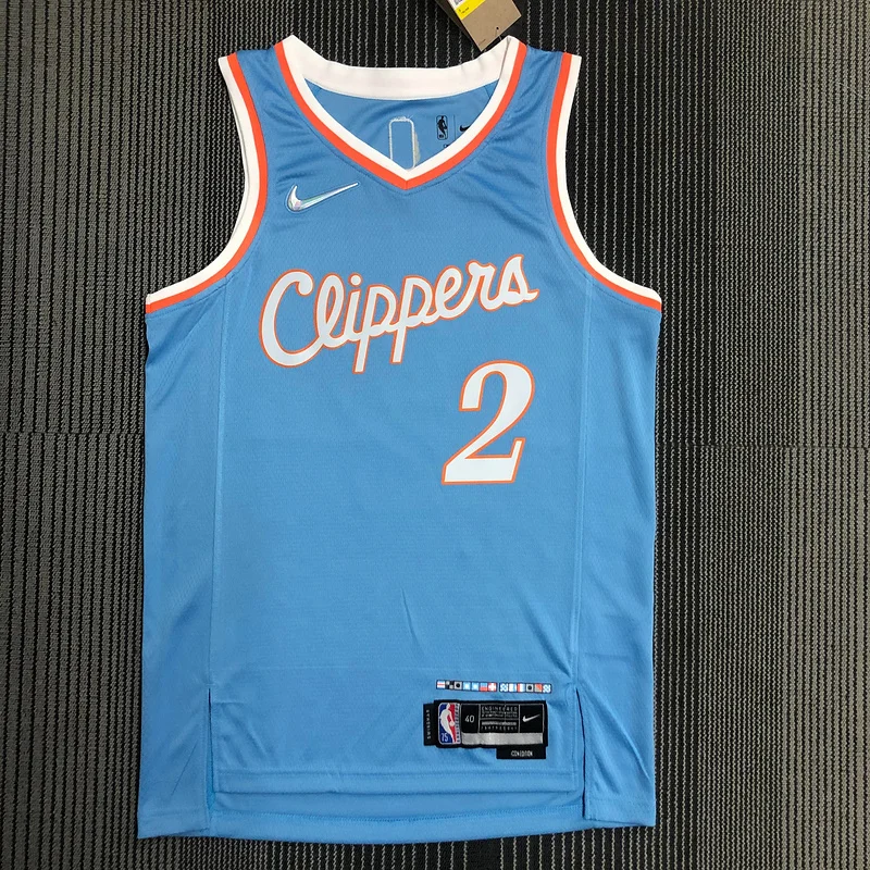 2022 Season NBA Los Angeles Clippers Basketball jersey   city version  #2   LEONARD