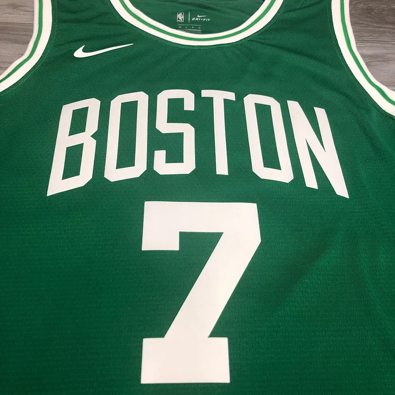 NBA Boston Celtics Basketball Jersey Retro Green #7 BROWN