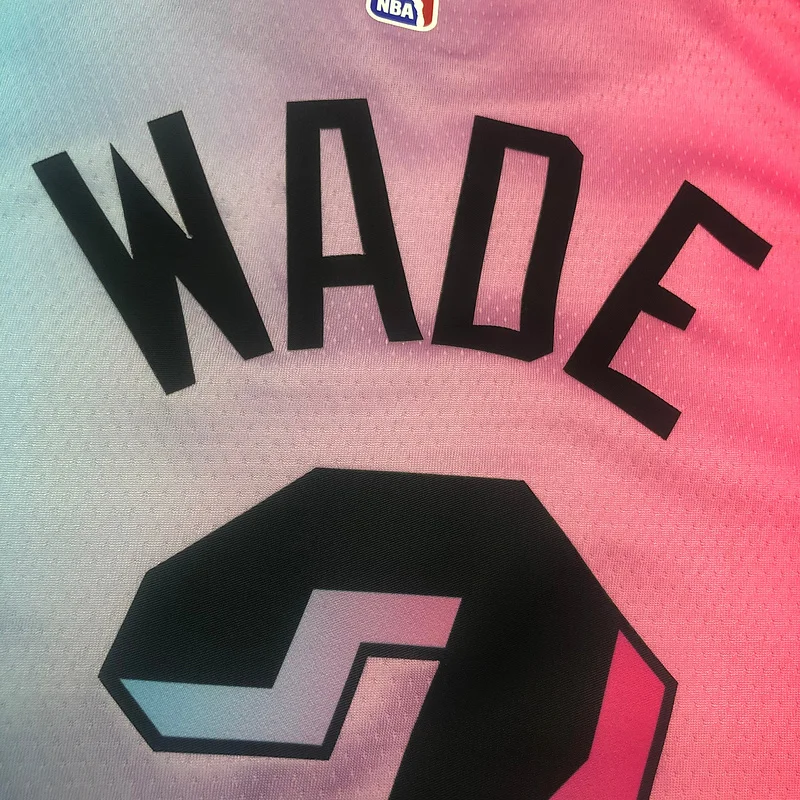 2021 Season NBA Miami Heat basketball jersey city version #3 WADE