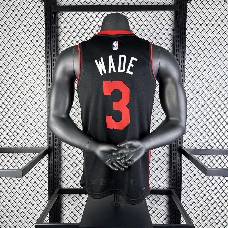 2024 Season NBA Miami Heat basketball jersey city version #3 WADE