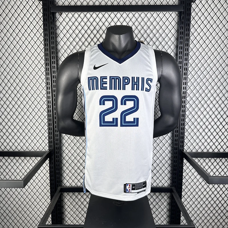 2023 Season NBA Memphis Grizzlies Basketball Jersey Home White #22 BANE