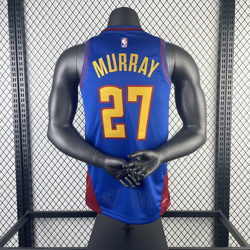 2023 Season NBA Denver Nuggets Basketball jersey trapeze limited #27 MURRAY