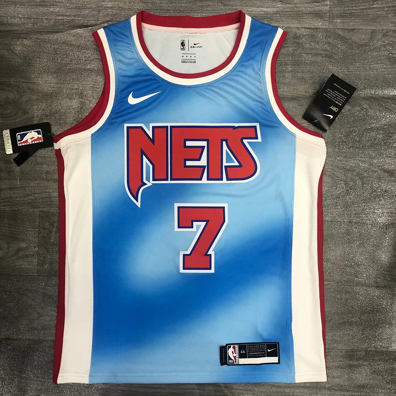 2021 Season Brooklyn Nets Basketball jersey Retro limited Blue #7 DURANT