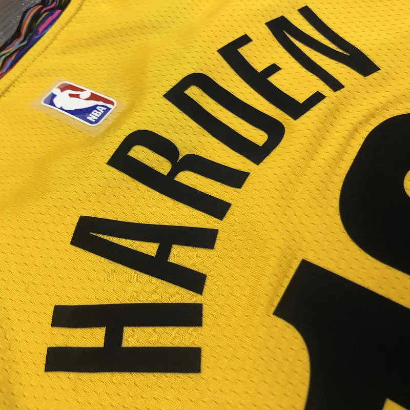 Brooklyn Nets Basketball jersey Commemorative Edition Yellow Camouflage #13 HARDEN