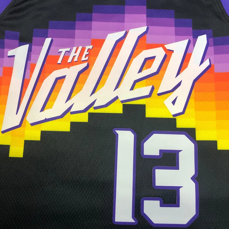 2021 Season NBA Phoenix Suns Basketball jersey city version #13 NASH