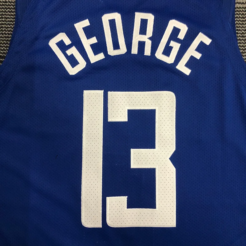 AU player version NBA Los Angeles Clippers Basketball jersey    Blue  #13     GEORGE