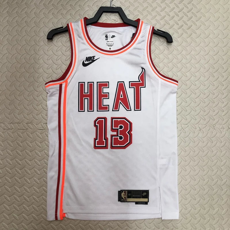 2023 SeasonNBA Miami Heat basketball jersey Retro #13 ADEBAYO