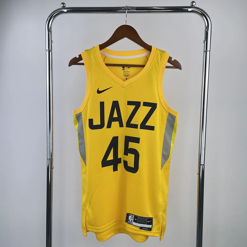 2023 Utah Jazz Basketball Jersey Aawy Yellow #45 MITCHELL