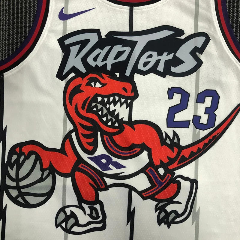 NBA Toronto Raptors Basketball Jersey Retro White #23 VANVLEET