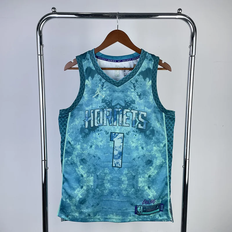 2023   Honor version   Charlotte Hornets Basketball Jersey   #1  BALL