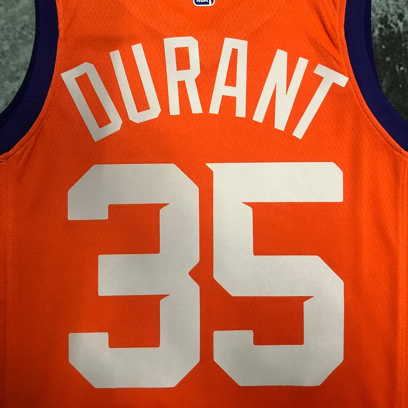 NBA Phoenix Suns Basketball jersey trapeze limited Orange #35 DURANT