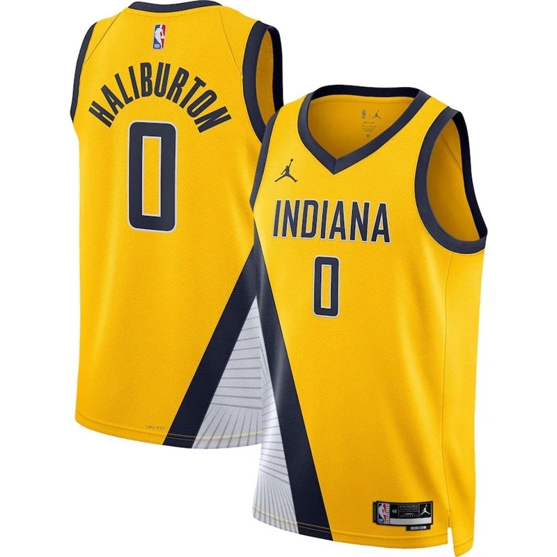 2023 Indiana Pacers Basketball Jersey trapeze limited #0 HALIBURTON