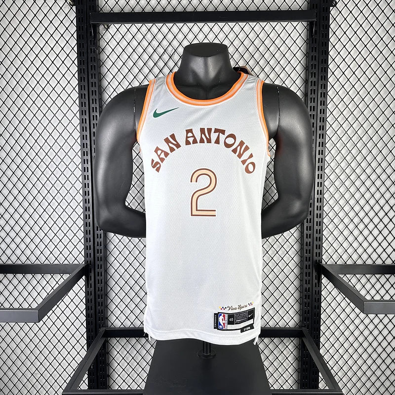 2024 San Antonio Spurs Basketball Jersey city version #2 LEONARD