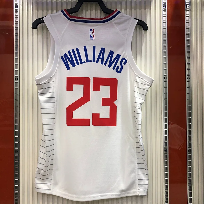 2020 Season NBA Los Angeles Clippers Basketball jersey  limited  White #23   WILLIAMS