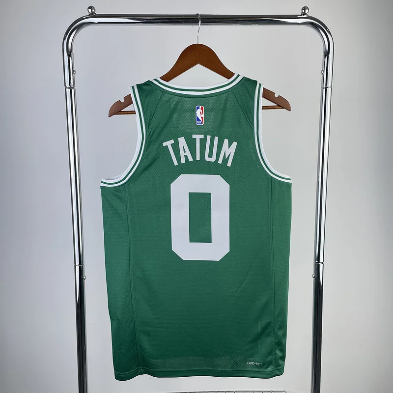 2023 Season NBA Boston Celtics Basketball Jersey Green #0 TATUM