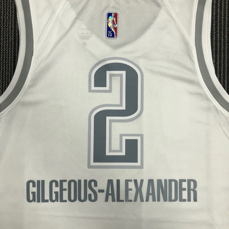 2022 NBA Oklahoma City Thunder Basketball Jersey city version #2 GILGEOUS ALEXANDER