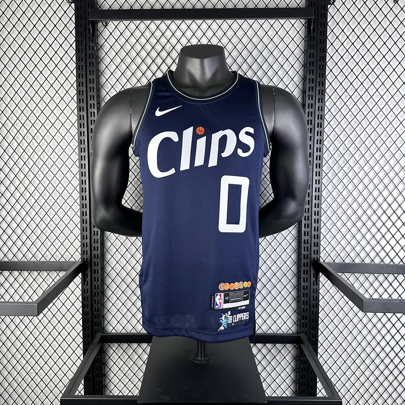 2024 Season   NBA Los Angeles Clippers Basketball jersey   city version  #0    WESTBROOK