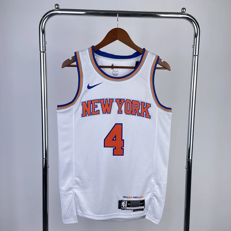 2023 New York Knicks Basketball Jersey White #4 ROSE