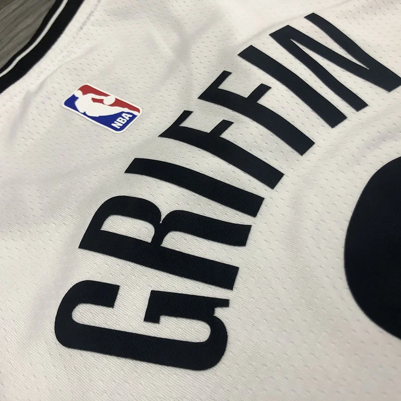 Brooklyn Nets Basketball jersey V-neck  White #2 GRIFFIN