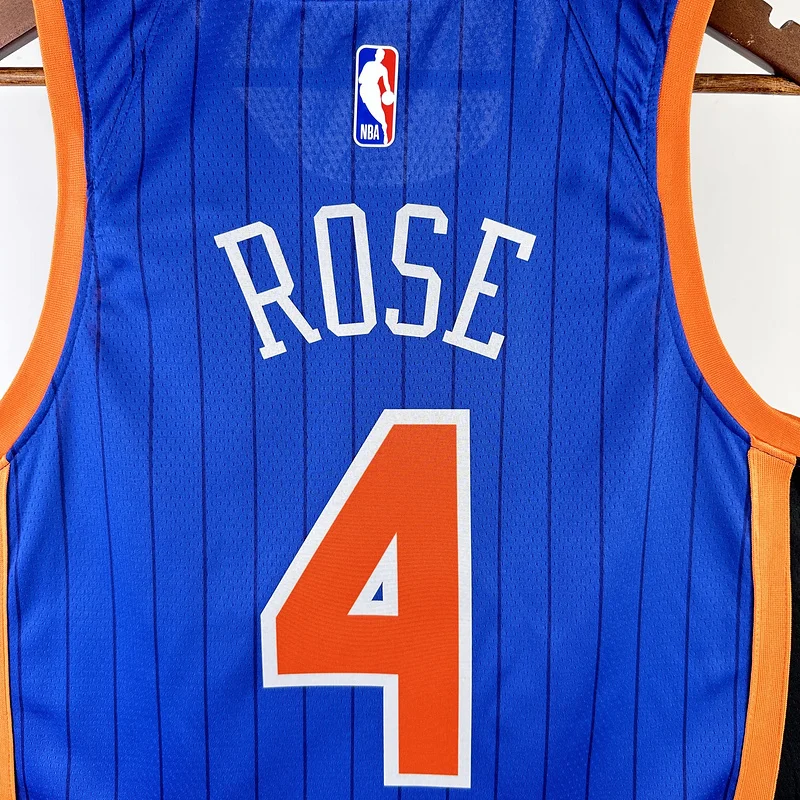 2024 New York Knicks Basketball Jersey city version #4 ROSE