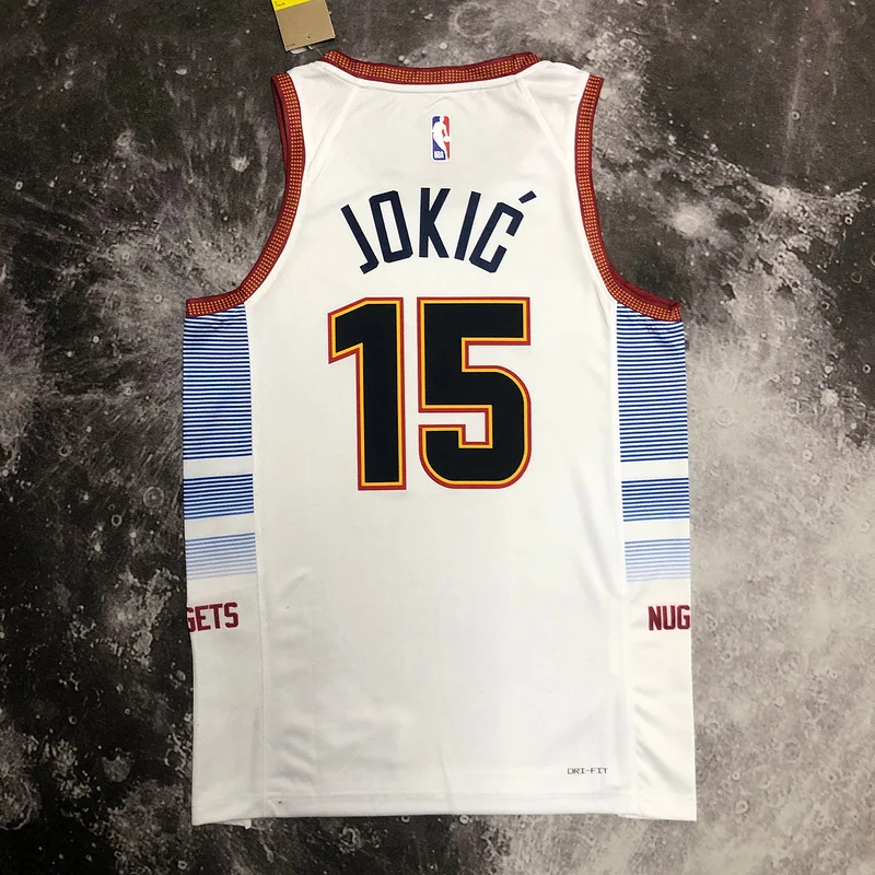 2023 Season NBA Denver Nuggets Basketball jersey city version #15 JOKIC