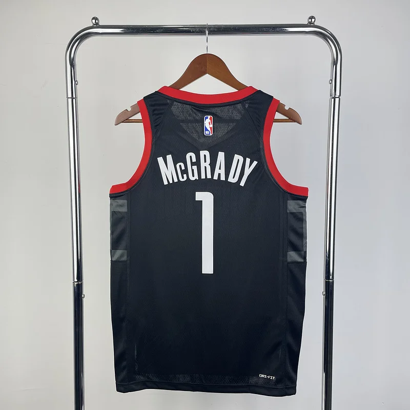 2024 Houston Rockets Basketball Jersey trapeze limited #1 McGRADY