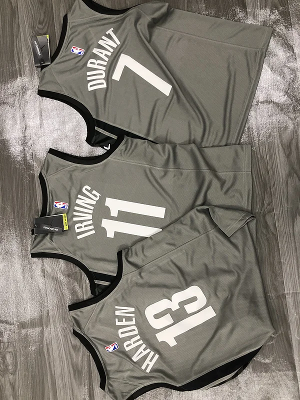 2021 Season Brooklyn Nets Basketball jersey JORDAN Theme gray #11 IRVING