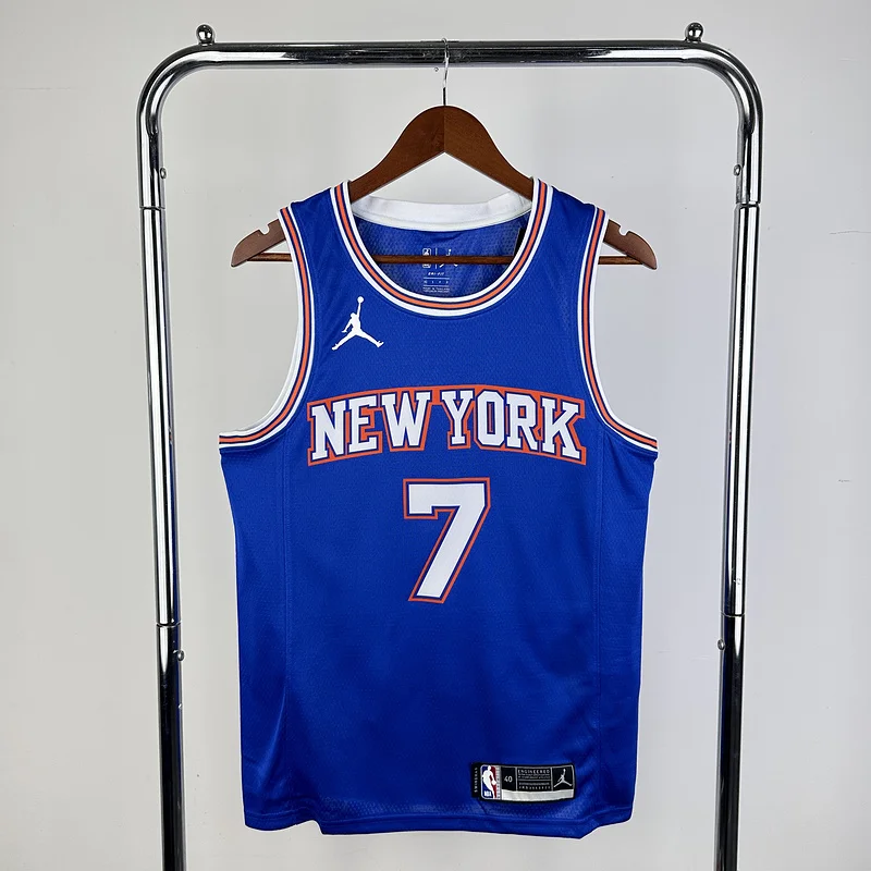 2021 New York Knicks Basketball Jersey trapeze limited #7 ANTHONY