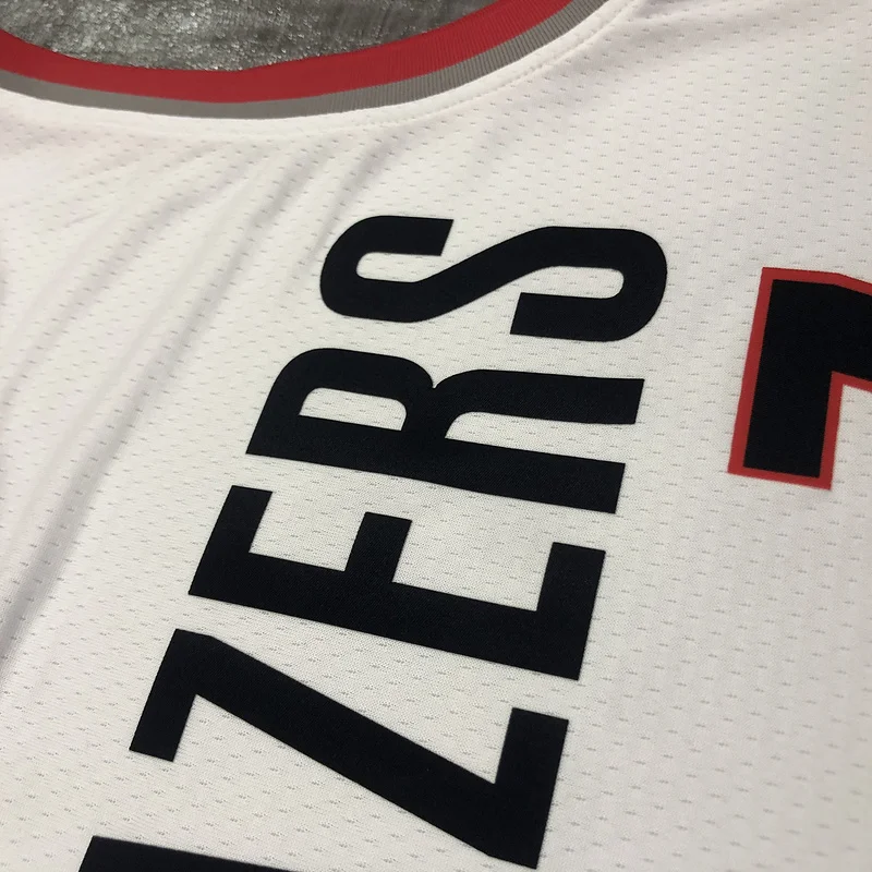 2021 Portland Trail Blazers Basketball Jersey Home White #7 ROY