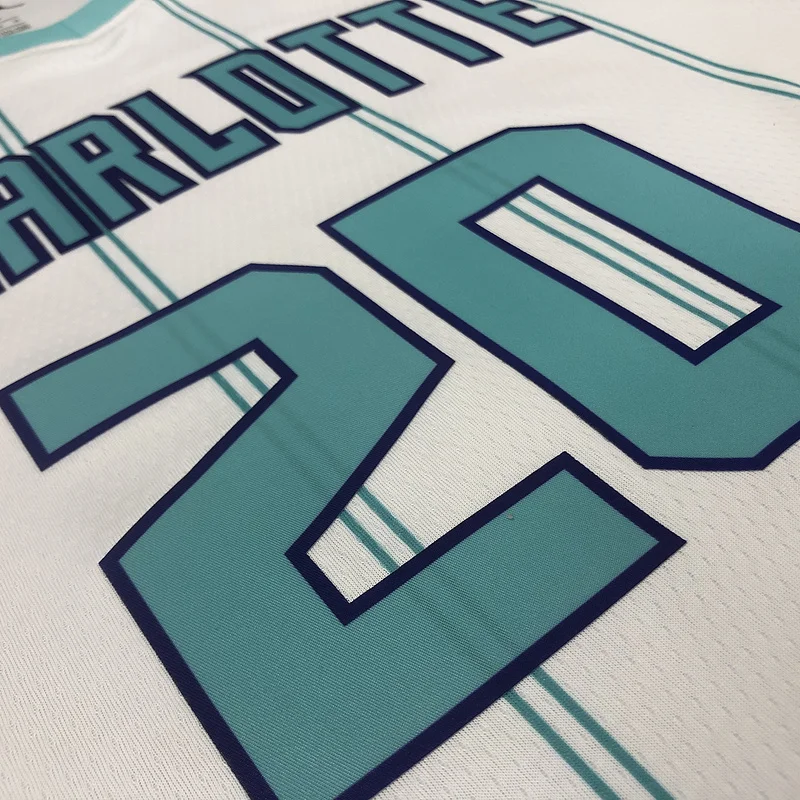 2020 Charlotte Hornets Basketball Jersey   White  #20   HAYWARD