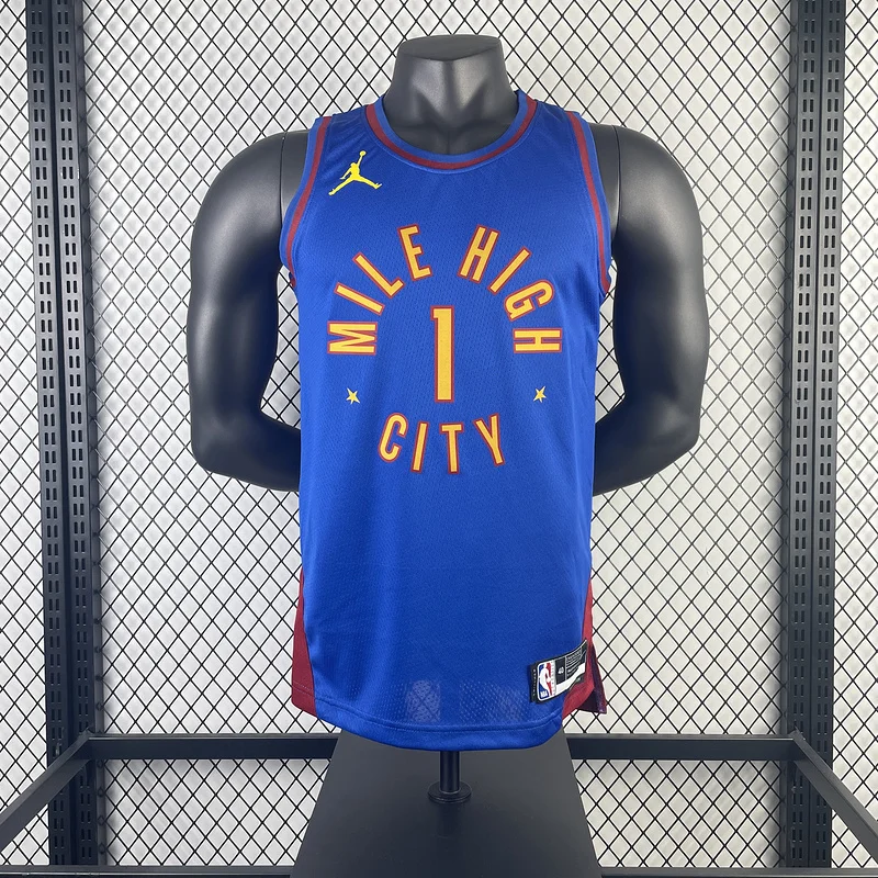 2023 Season NBA Denver Nuggets Basketball jersey trapeze limited #1 PORTER JR