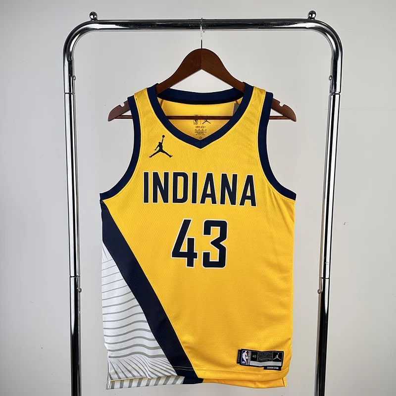 2023 Indiana Pacers Basketball Jersey trapeze limited #43 SIAKAM