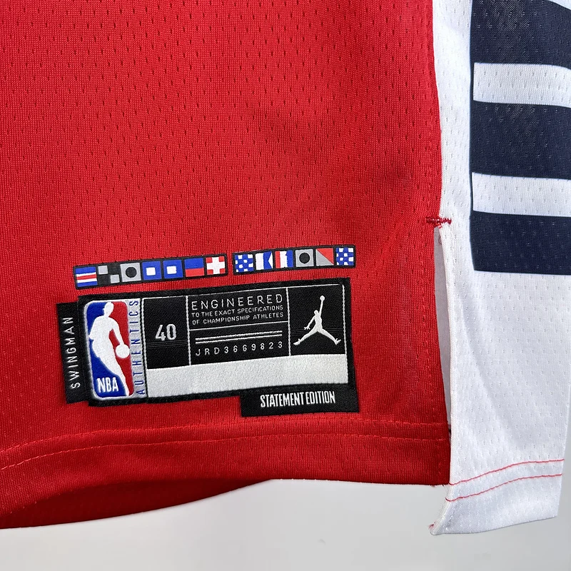 2025 Season    NBA Los Angeles Clippers Basketball jersey    trapeze  limited   Red  #0    WESTBROOK