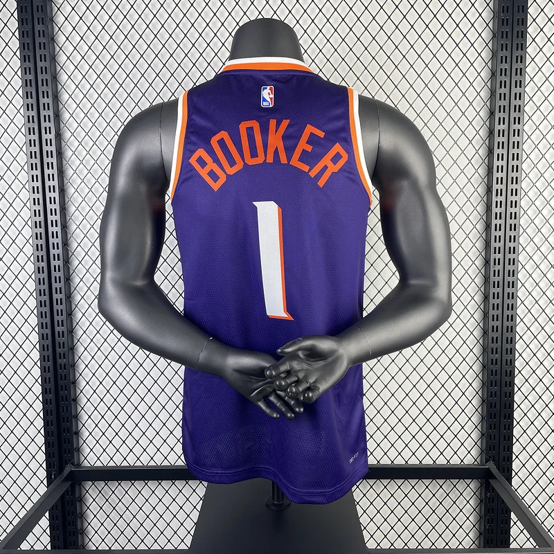 2024 Season NBA Phoenix Suns Basketball jersey Aawy Purple #1 BOOKER