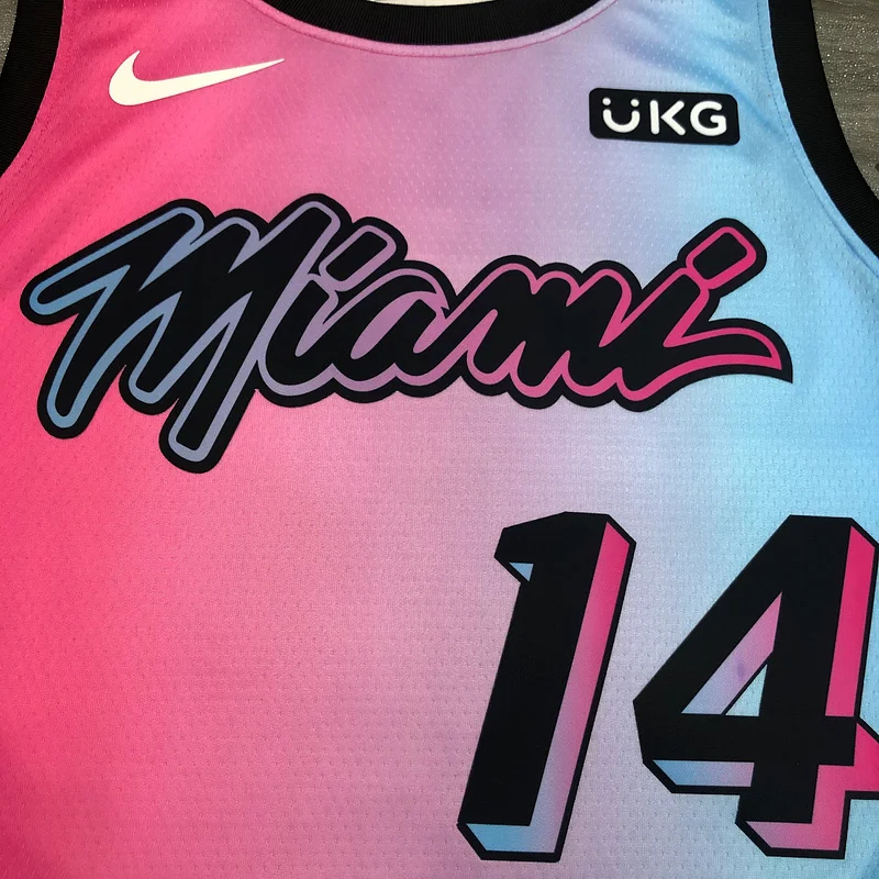 2021 Season NBA Miami Heat basketball jersey city version #14 HERRO