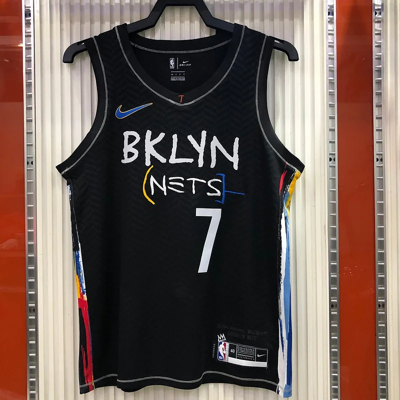 2021 Season Brooklyn Nets Basketball jersey city version Graffiti model #7 DURANT