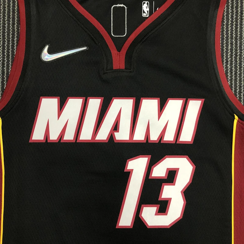 75th anniversary NBA Miami Heat basketball jersey Black #13 ADEBAYO