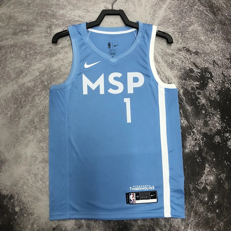 Minnesota Timberwolves Basketball Jersey #1 EDWARDS