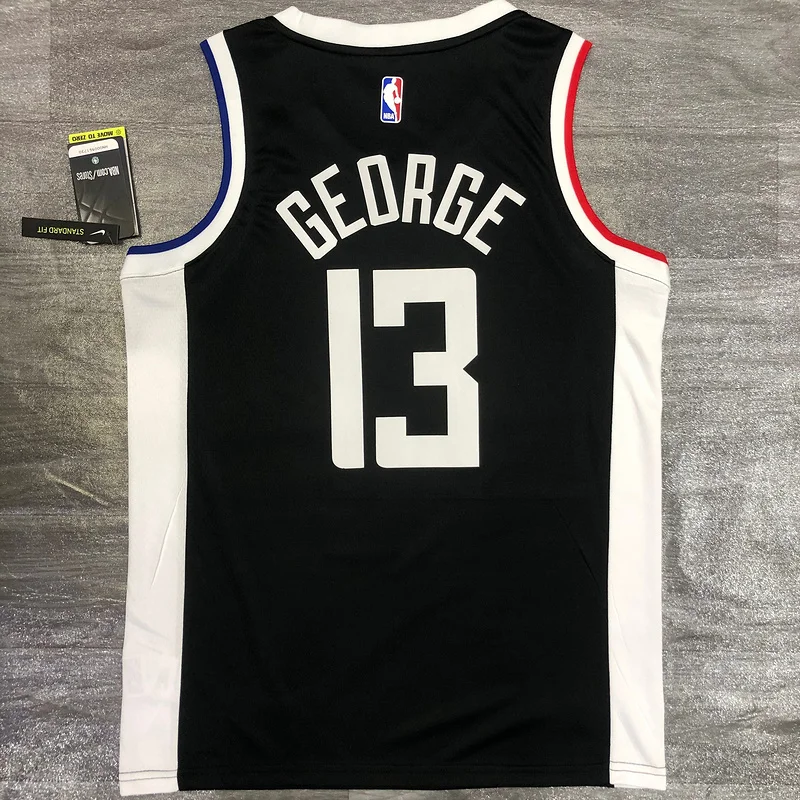 2021 Season NBA Los Angeles Clippers Basketball jersey  city version   Black  #13   GEORGE